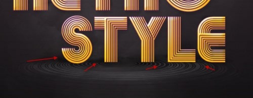 4 shadow 500x194 Create Abstract Shining Text Effect with Groovy Font in Photoshop