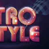 Create Abstract Shining Text Effect with Groovy Font in Photoshop